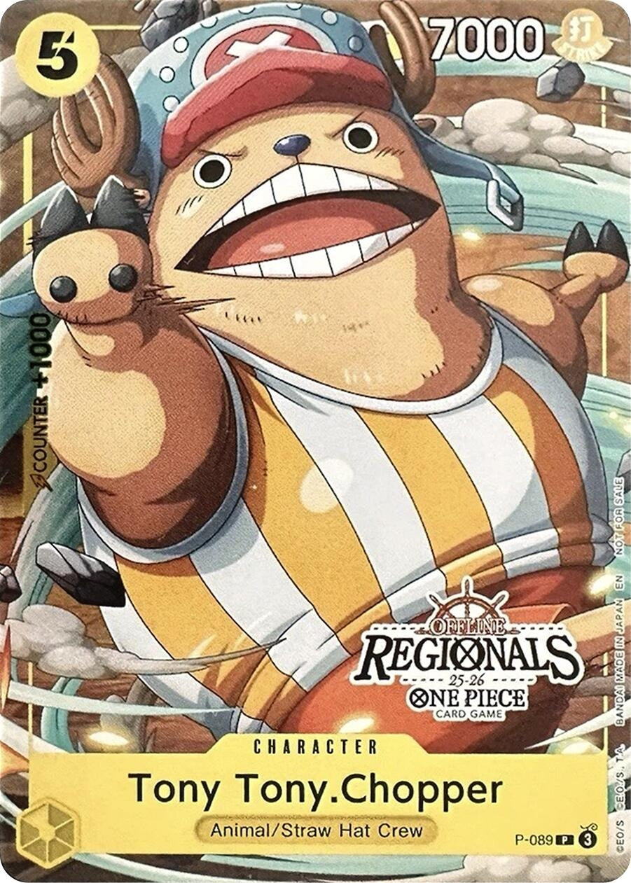 Image for Tony Tony.Chopper (CS 25-26 Regionals Textured Chase Promo) (P-089) (One Piece Promotion Cards) - One Piece Card Game