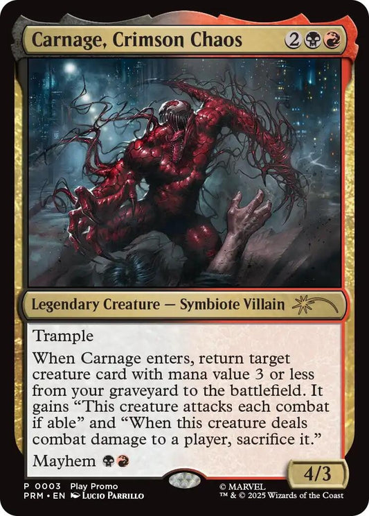 Image for Carnage, Crimson Chaos (3) (Play Promos) - Magic: The Gathering