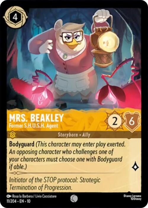 Image for Mrs. Beakley - Former S.H.U.S.H. Agent (11/204) (Whispers in the Well) - Disney Lorcana