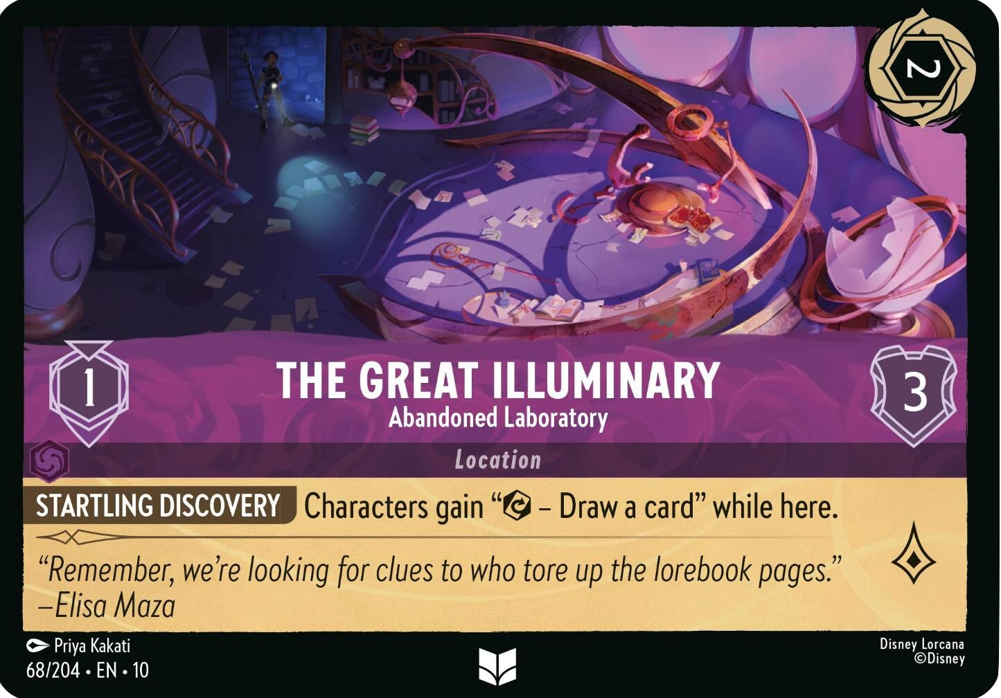 Image for The Great Illuminary - Abandoned Laboratory (69/204) (Whispers in the Well) - Disney Lorcana