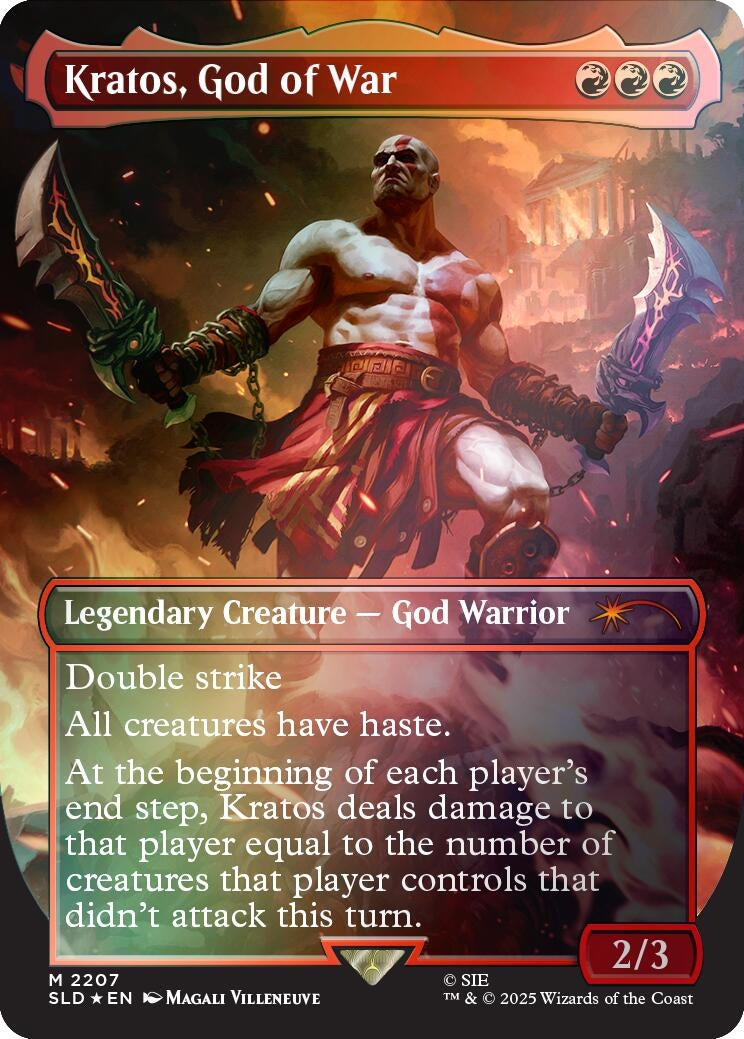 Image for Kratos, God of War (Rainbow Foil) (2207) (Secret Lair Drop Series) - Magic: The Gathering