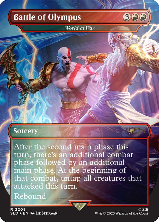 Image for Battle of Olympus - World at War (Rainbow Foil) (2208) (Secret Lair Drop Series) - Magic: The Gathering