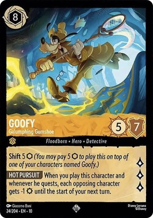Image for Goofy - Galumphing Gumshoe (24/204) (Whispers in the Well) - Disney Lorcana