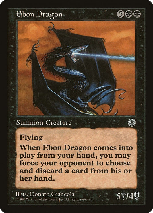 Image for Ebon Dragon (Portal) - Magic: The Gathering