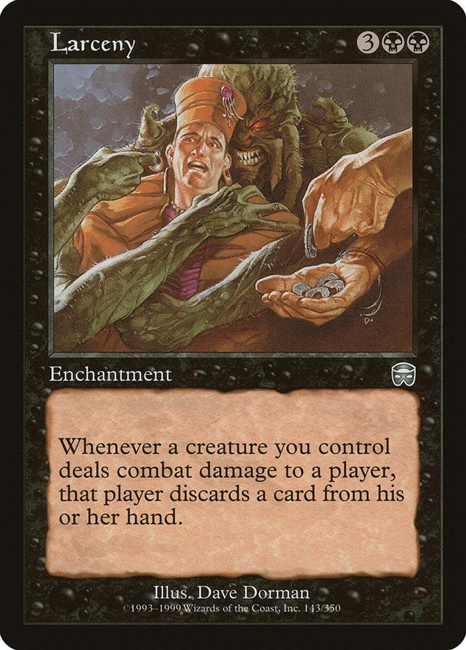 Image for Larceny (143) (Mercadian Masques) - Magic: The Gathering
