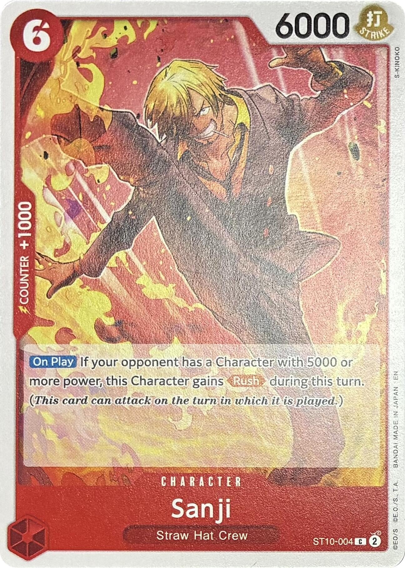 Image for Sanji - ST10-004 (ST10-004) (Learn Together Deck Set) - One Piece Card Game