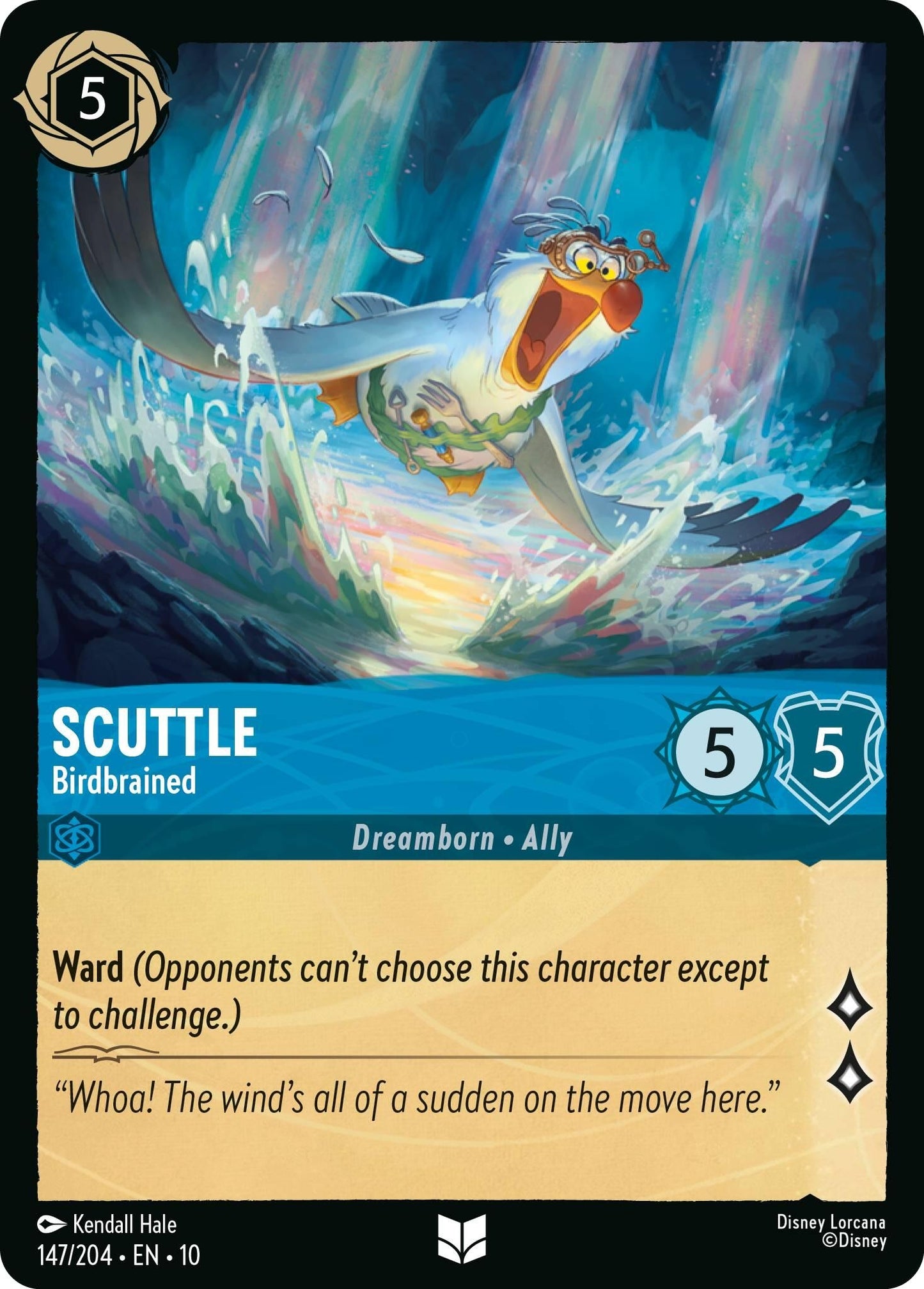 Image for Scuttle - Birdbrained (147/204) (Whispers in the Well) - Disney Lorcana