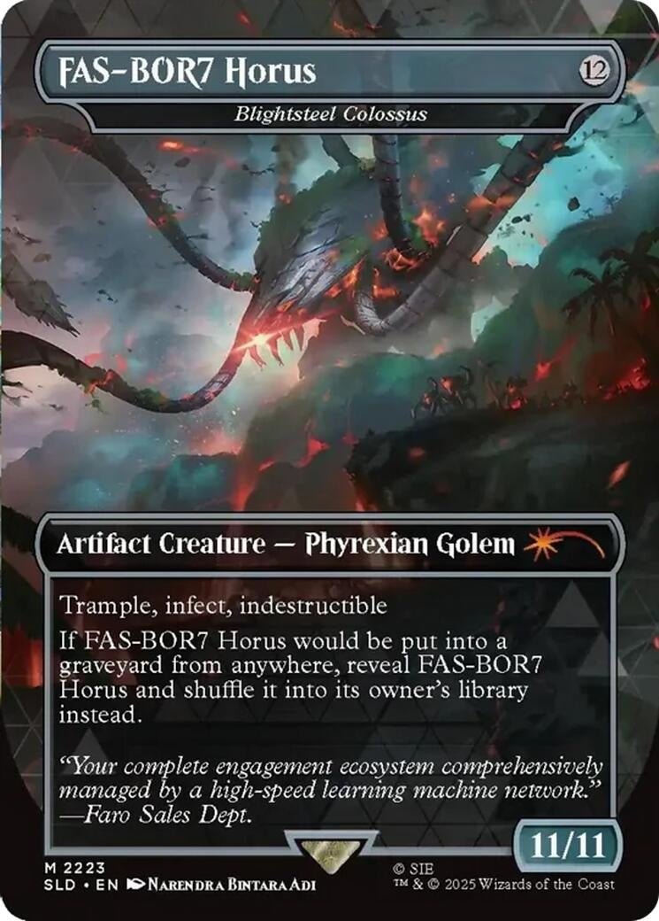 Image for FAS-BOR7 Horus - Blightsteel Colossus (2223) (Secret Lair Drop Series) - Magic: The Gathering