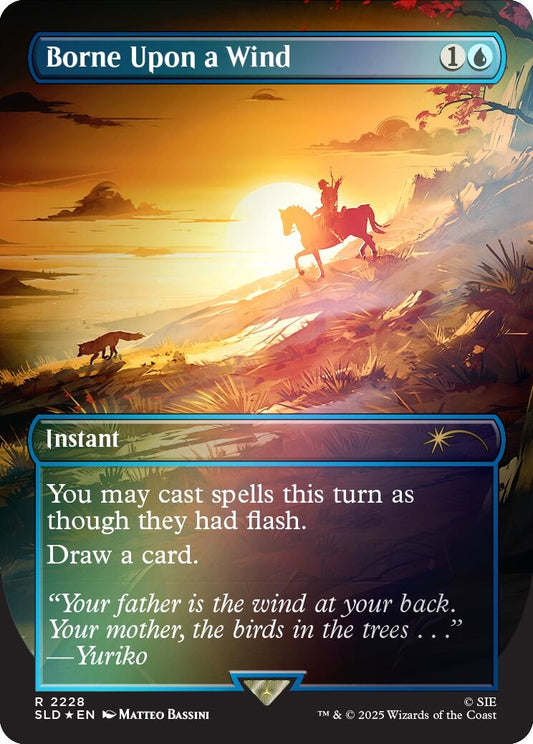 Image for Borne Upon a Wind (Rainbow Foil) (2228) (Secret Lair Drop Series) - Magic: The Gathering