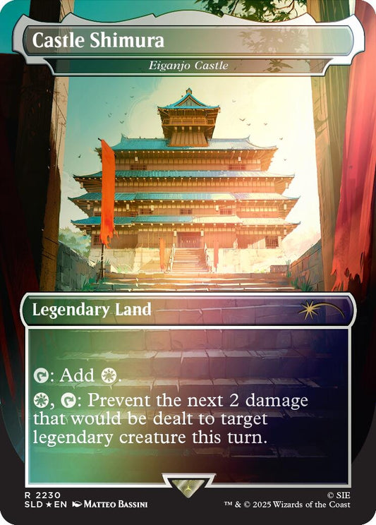 Image for Castle Shimura - Eiganjo Castle (Rainbow Foil) (2230) (Secret Lair Drop Series) - Magic: The Gathering