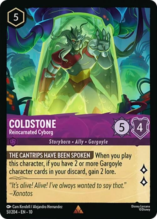 Image for Coldstone - Reincarnated Cyborg (51/204) (Whispers in the Well) - Disney Lorcana