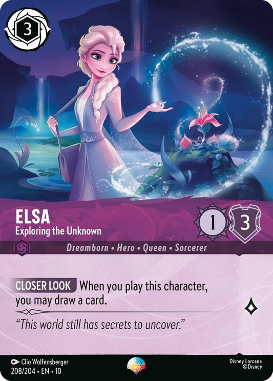 Image for Elsa - Exploring the Unknown (Epic) (208/204) (Whispers in the Well) - Disney Lorcana