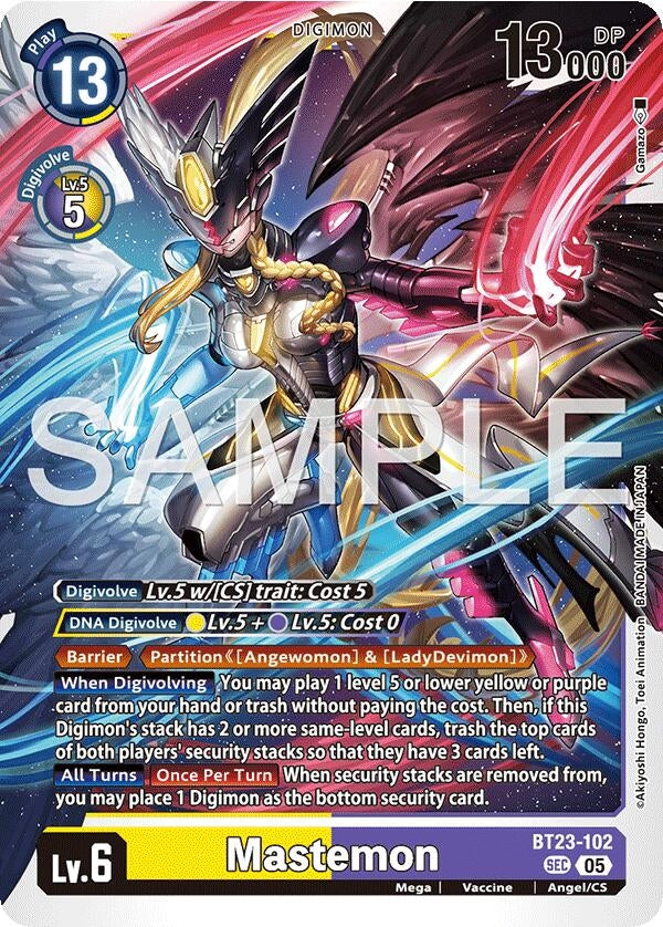 Image for Mastemon (Alternate Art) (BT23-102 SEC) (Limited Card Pack -Billion Bullet-) - Digimon Card Game