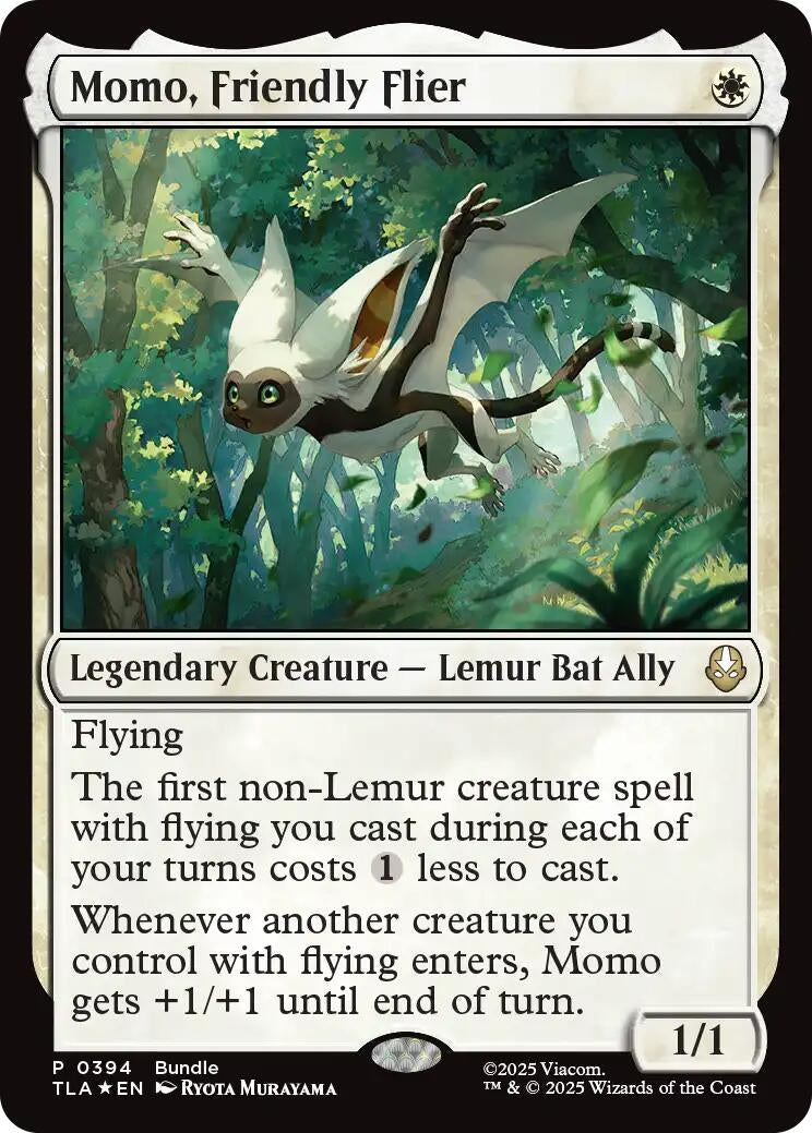 Image for Momo, Friendly Flier (394) (Unique and Miscellaneous Promos) - Magic: The Gathering