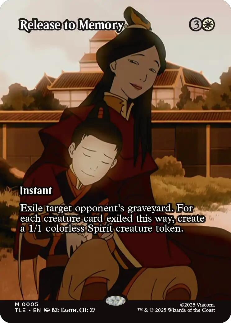 Image for Release to Memory (Borderless) (5) (Avatar: The Last Airbender: Eternal-Legal) - Magic: The Gathering