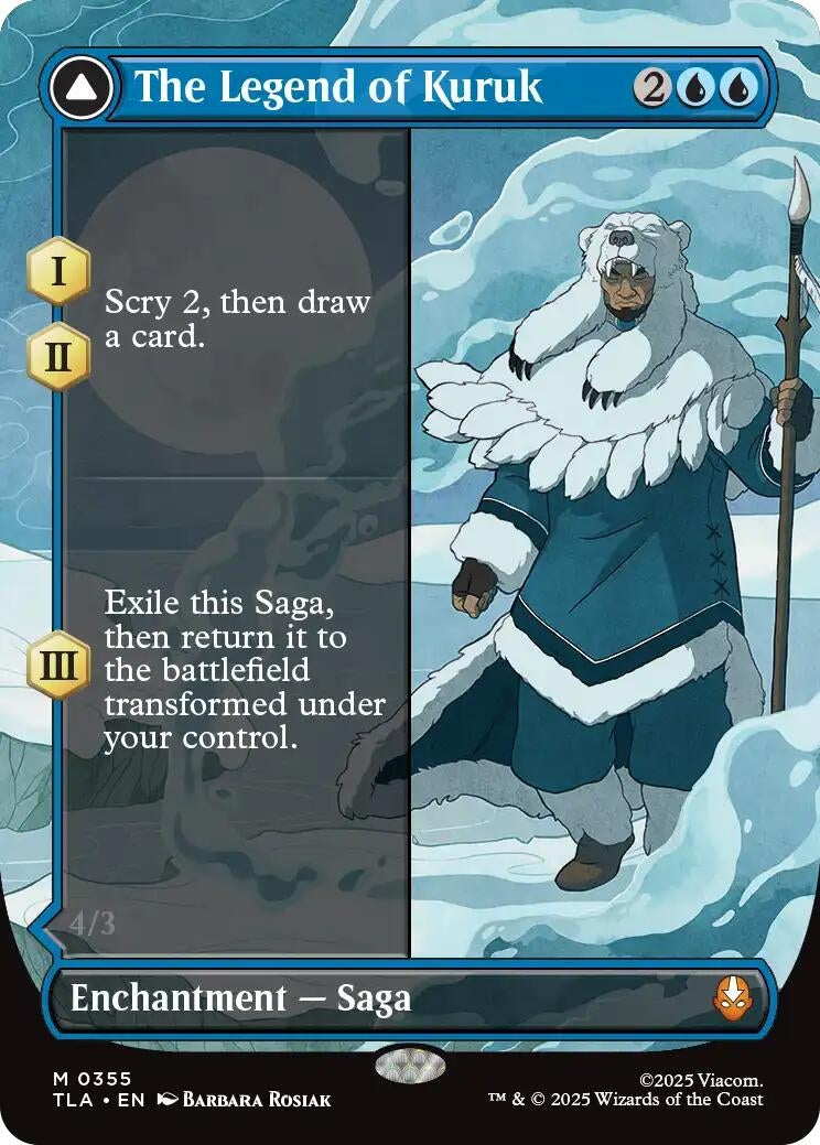Image for The Legend of Kuruk (Borderless) (355) (Avatar: The Last Airbender) - Magic: The Gathering