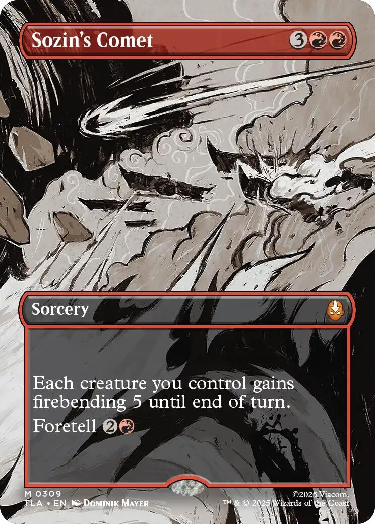 Image for Sozin's Comet (0309) (Borderless) (309) (Avatar: The Last Airbender) - Magic: The Gathering