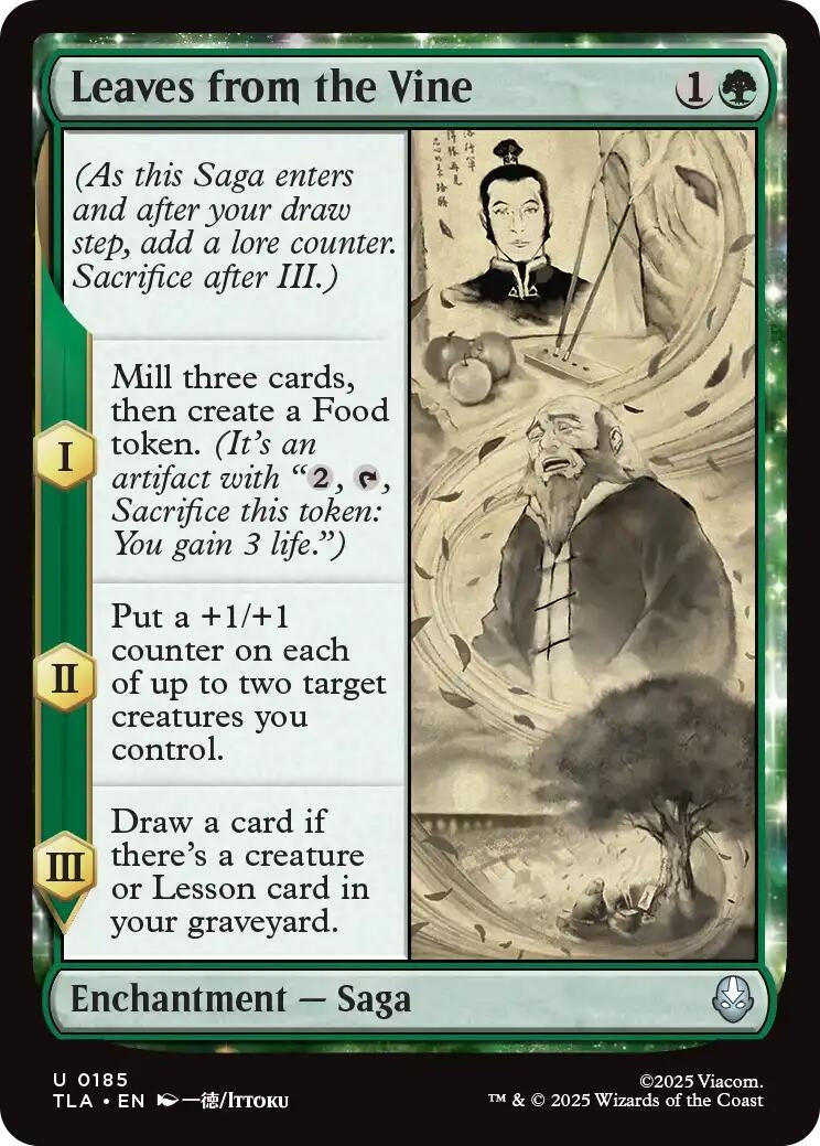 Image for Leaves from the Vine (185) (Avatar: The Last Airbender) - Magic: The Gathering