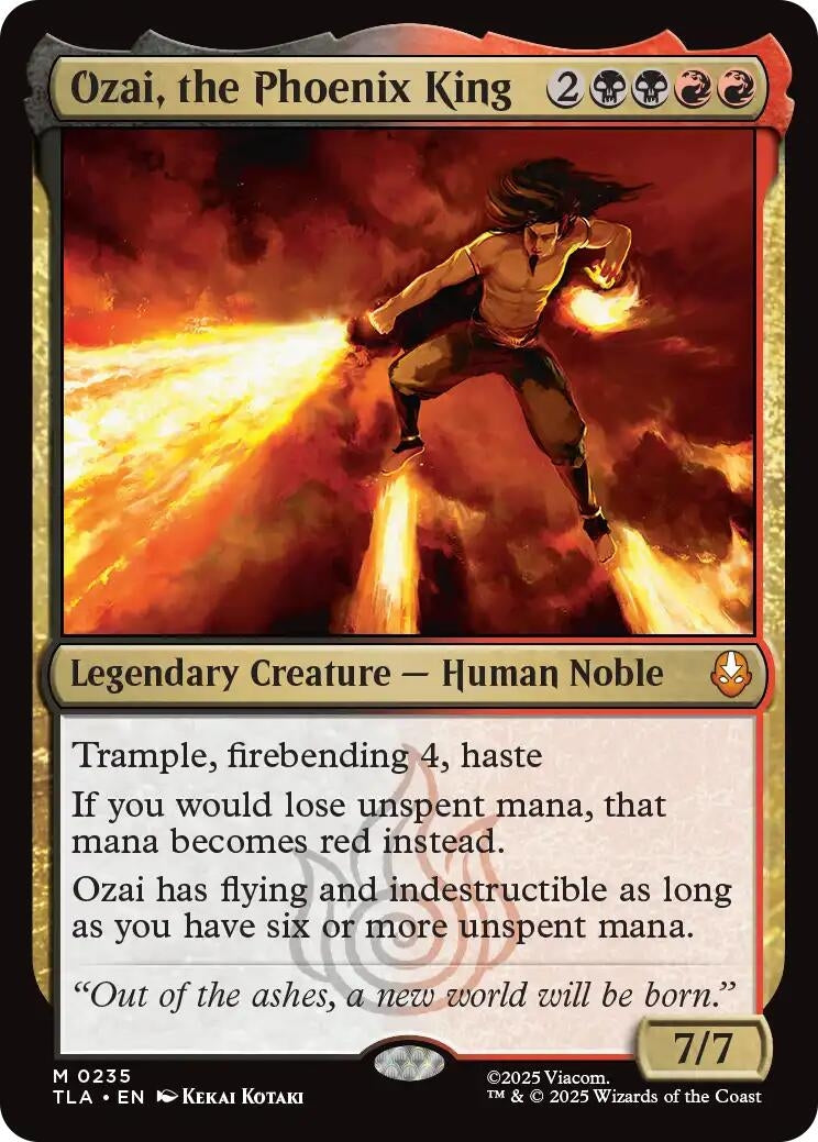Image for Ozai, the Phoenix King (235) (Avatar: The Last Airbender) - Magic: The Gathering