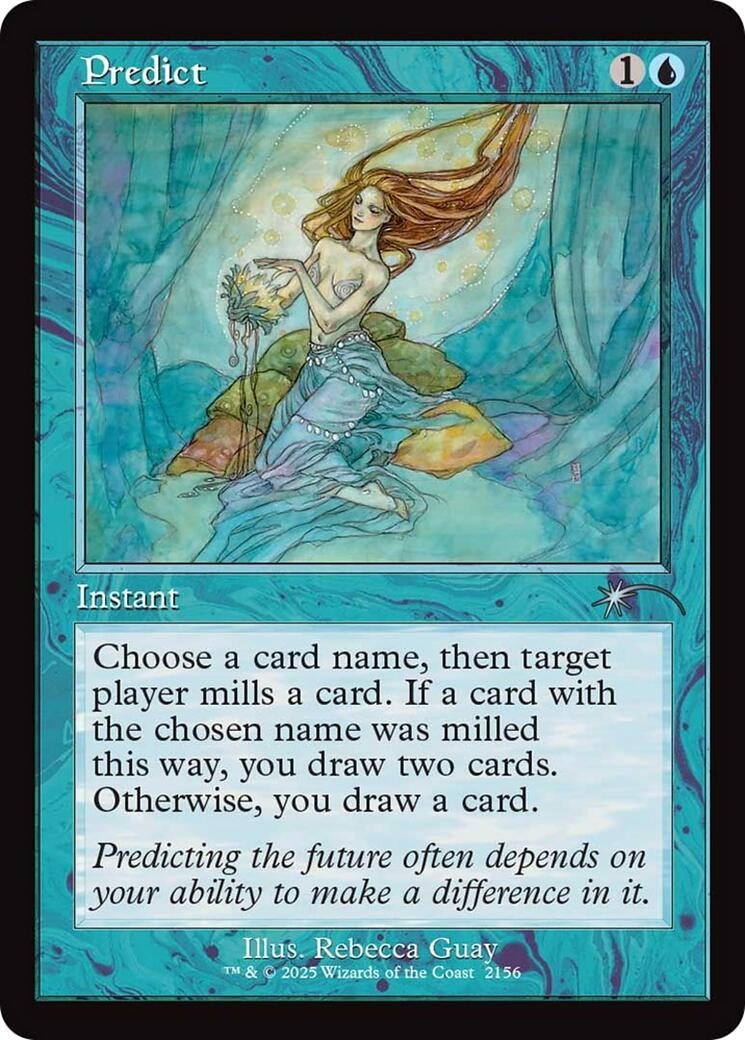 Image for Predict (Retro Frame) (2156) (Secret Lair Drop Series) - Magic: The Gathering