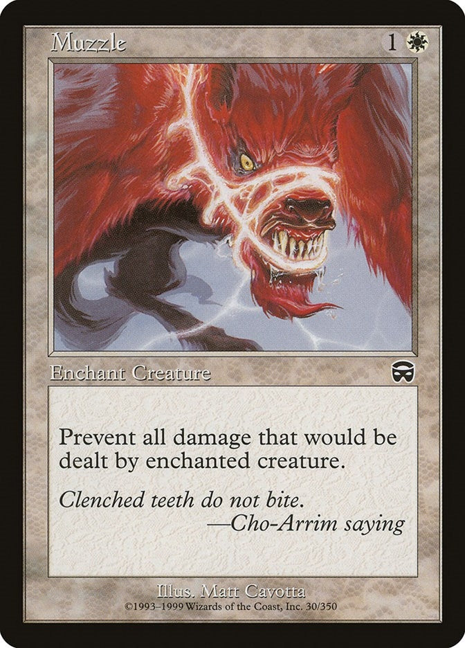 Image for Muzzle (30) (Mercadian Masques) - Magic: The Gathering