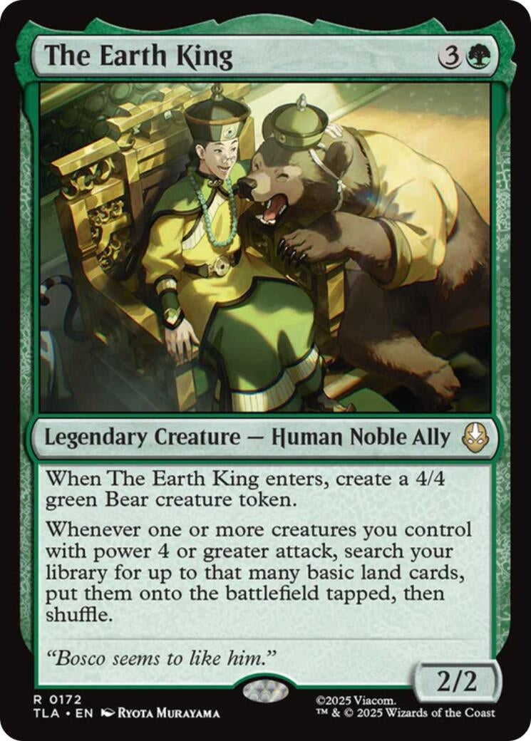 Image for The Earth King (172) (Avatar: The Last Airbender) - Magic: The Gathering