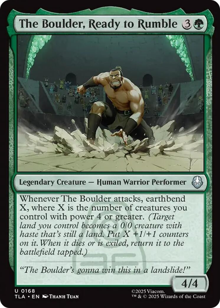 Image for The Boulder, Ready to Rumble (168) (Avatar: The Last Airbender) - Magic: The Gathering