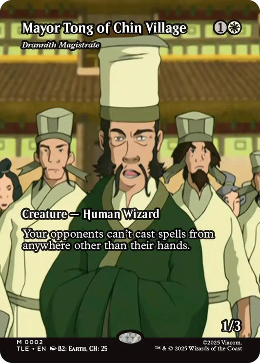 Image for Mayor Tong of Chin Village - Drannith Magistrate (Borderless) (2) (Avatar: The Last Airbender: Eternal-Legal) - Magic: The Gathering