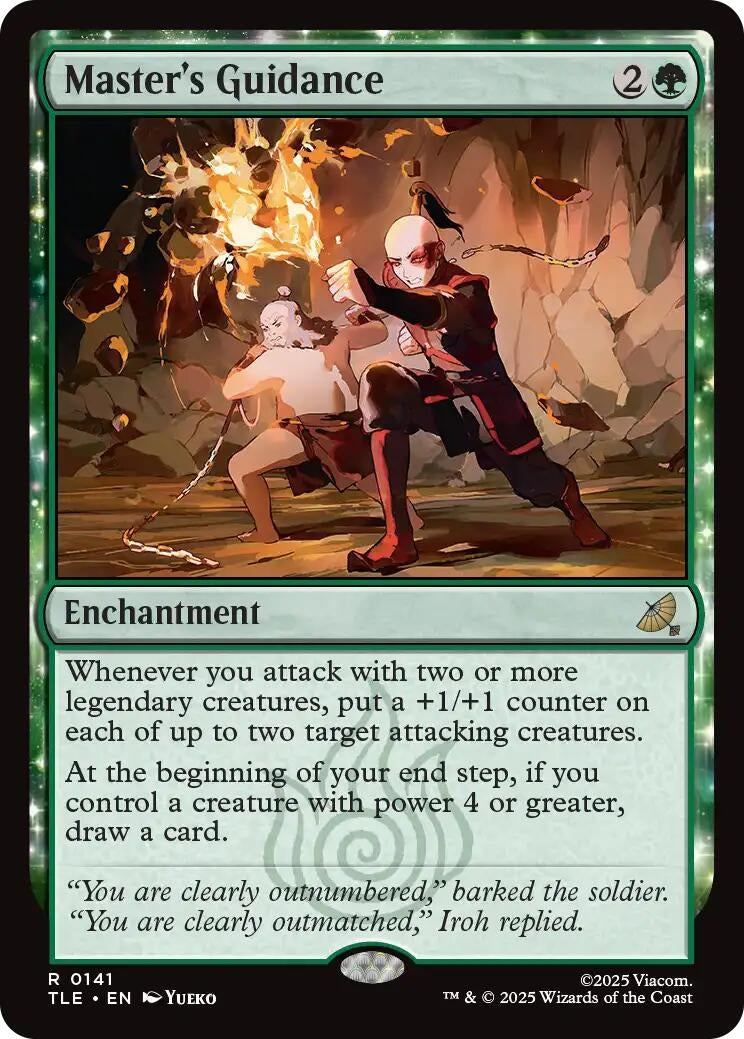Image for Master's Guidance (141) (Avatar: The Last Airbender: Eternal-Legal) - Magic: The Gathering