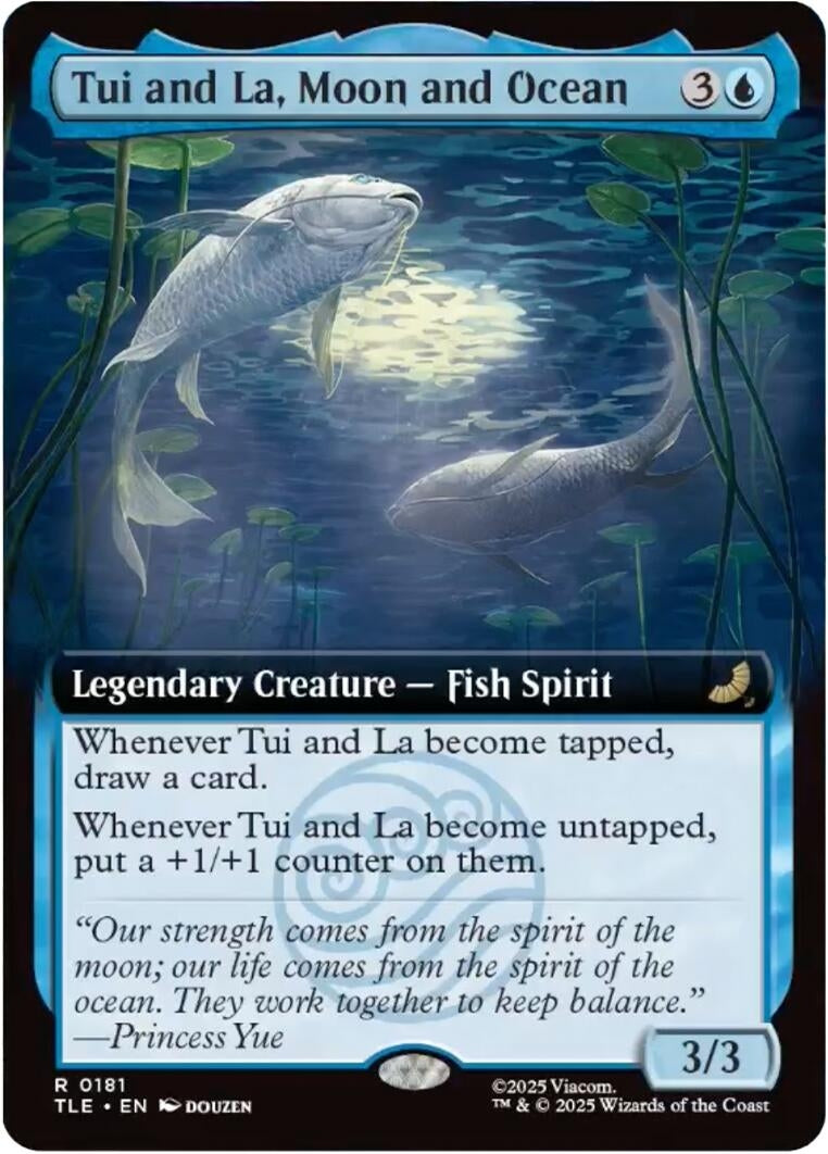 Image for Tui and La, Moon and Ocean (Extended Art) (181) (Avatar: The Last Airbender: Eternal-Legal) - Magic: The Gathering