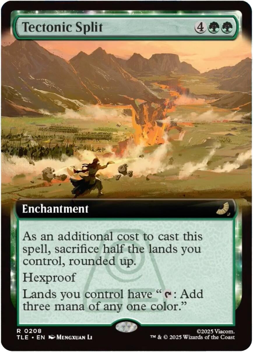 Image for Tectonic Split (Extended Art) (208) (Avatar: The Last Airbender: Eternal-Legal) - Magic: The Gathering