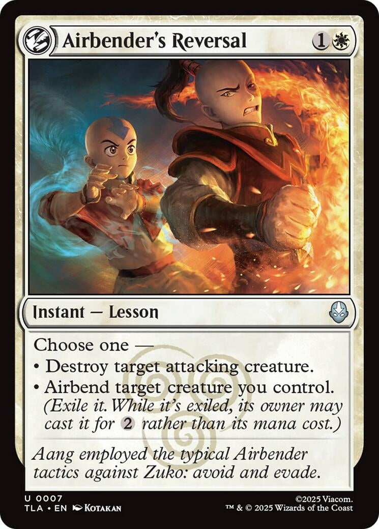 Image for Airbender's Reversal (7) (Avatar: The Last Airbender) - Magic: The Gathering