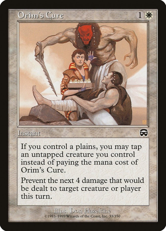Image for Orim's Cure (33) (Mercadian Masques) - Magic: The Gathering