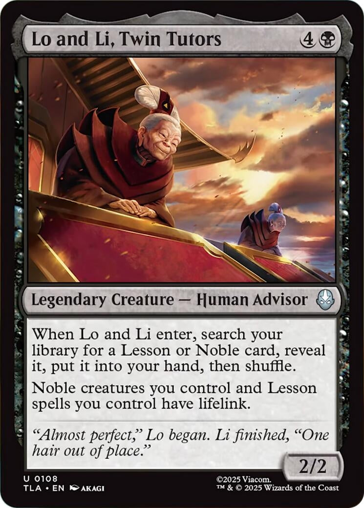 Image for Lo and Li, Twin Tutors (108) (Avatar: The Last Airbender) - Magic: The Gathering