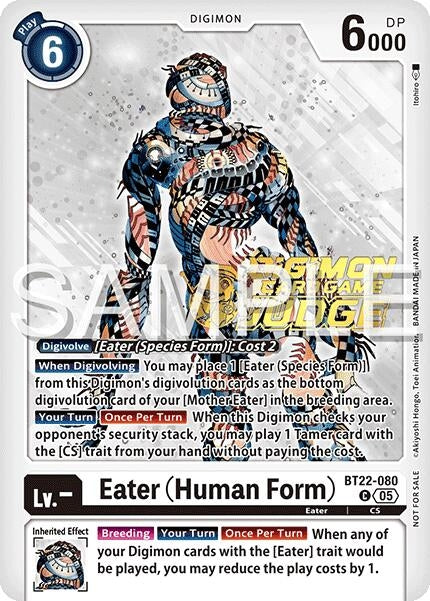 Image for Eater (Human Form) (Judge Pack 2025 Wave 2) (BT22-080 C) (Cyber Eden) - Digimon Card Game