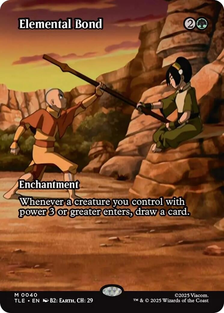 Image for Elemental Bond (Borderless) (40) (Avatar: The Last Airbender: Eternal-Legal) - Magic: The Gathering