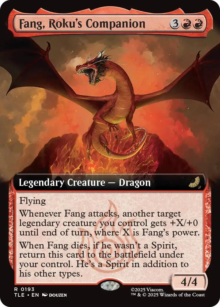 Image for Fang, Roku's Companion (Extended Art) (193) (Avatar: The Last Airbender: Eternal-Legal) - Magic: The Gathering