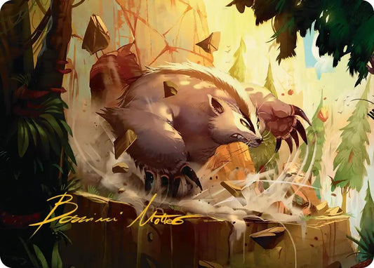Image for Badgermole Art Card (Gold-Stamped Signature) (12) (Avatar: The Last Airbender) - Magic: The Gathering