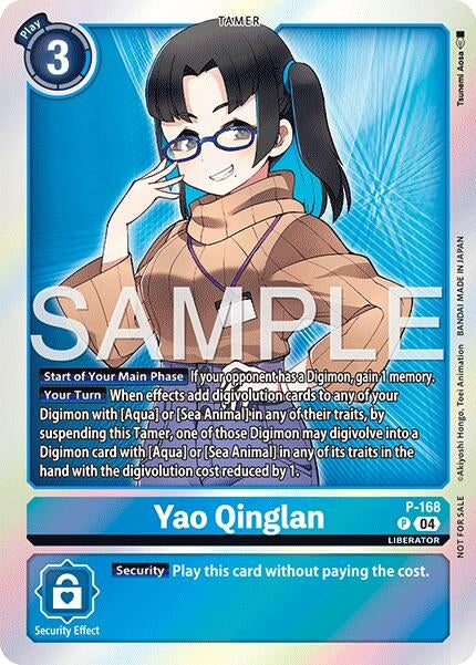 Image for Yao Qinglan (Event Pack 8) (P-168 P) - Digimon Card Game