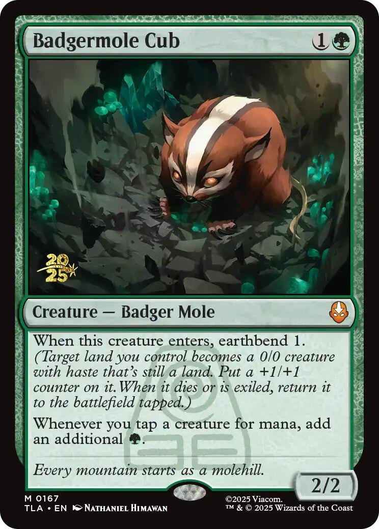 Image for Badgermole Cub (167) (Prerelease Cards) - Magic: The Gathering