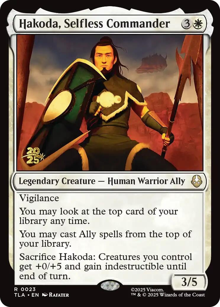 Image for Hakoda, Selfless Commander (23) (Prerelease Cards) - Magic: The Gathering