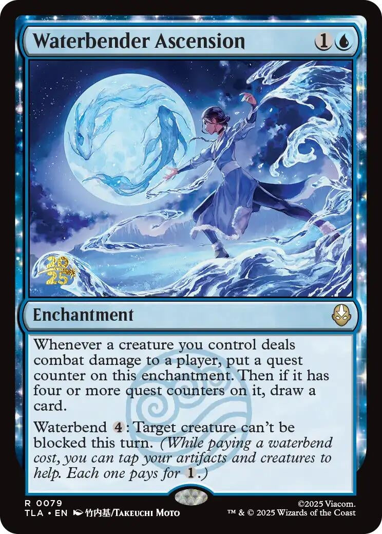 Image for Waterbender Ascension (79) (Prerelease Cards) - Magic: The Gathering