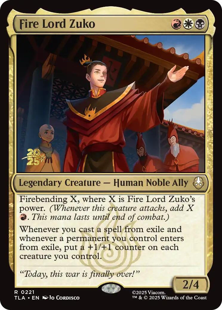 Image for Fire Lord Zuko (221) (Prerelease Cards) - Magic: The Gathering