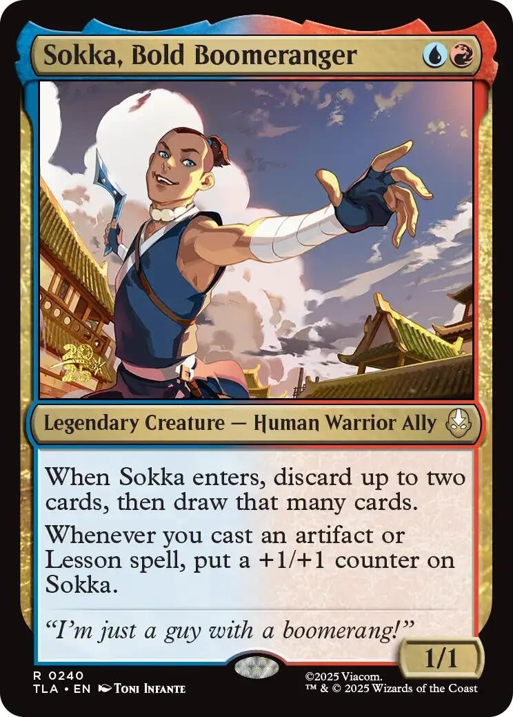 Image for Sokka, Bold Boomeranger (240) (Prerelease Cards) - Magic: The Gathering