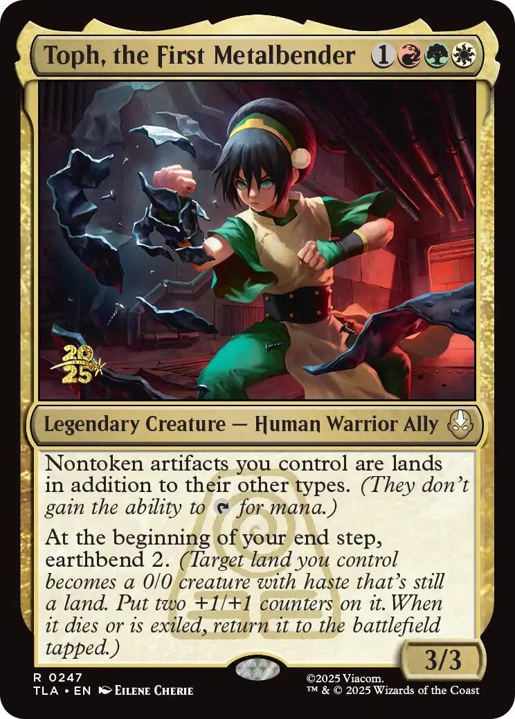 Image for Toph, the First Metalbender (247) (Prerelease Cards) - Magic: The Gathering