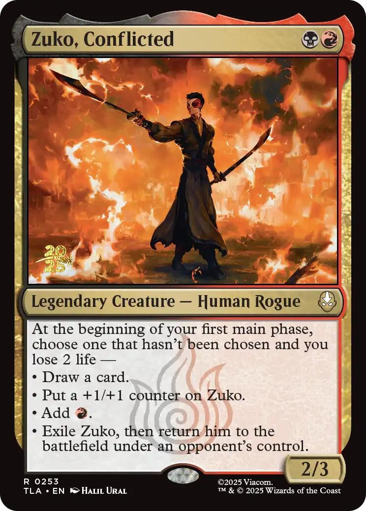 Image for Zuko, Conflicted (253) (Prerelease Cards) - Magic: The Gathering