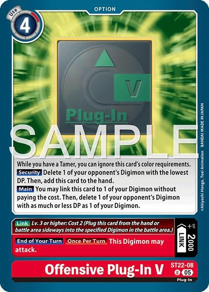 Image for Offensive Plug-In V (ST22-08 U) - Digimon Card Game