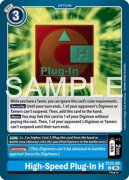 Image for High-Speed Plug-In H (ST22-09) - Digimon Card Game