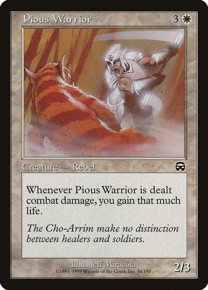 Image for Pious Warrior (34) (Mercadian Masques) - Magic: The Gathering