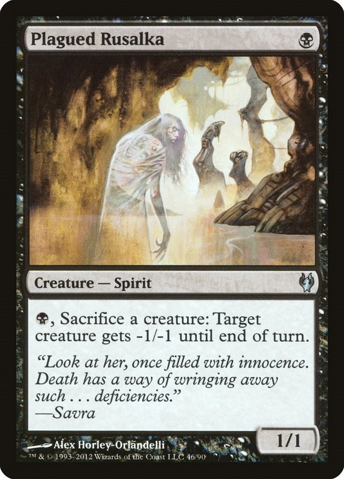 Image for Plagued Rusalka (46) (Duel Decks: Izzet vs. Golgari) - Magic: The Gathering